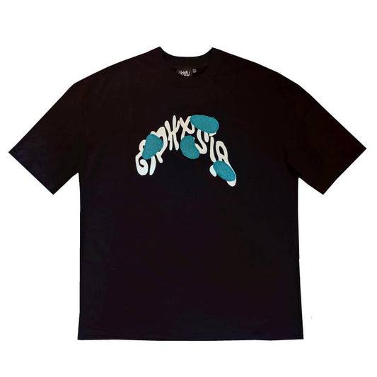 Adhesia Blue Fabric Tee (Black)