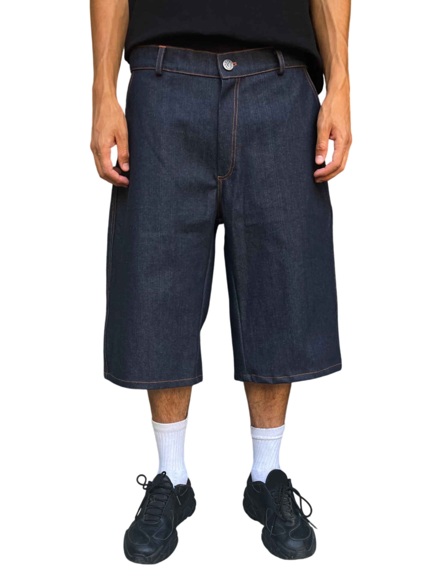 Raw Denim Jorts - Blue