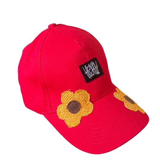 Sunflowers Cap Red