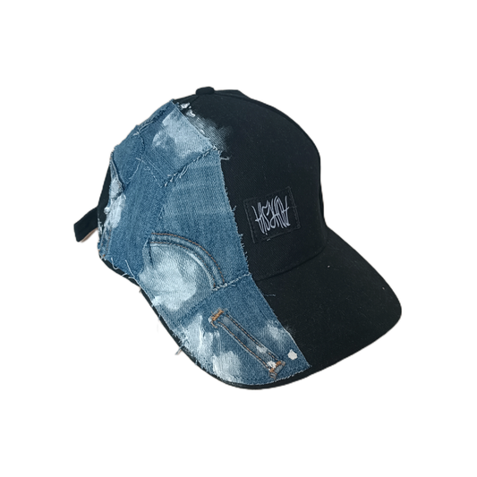 Half denim cap