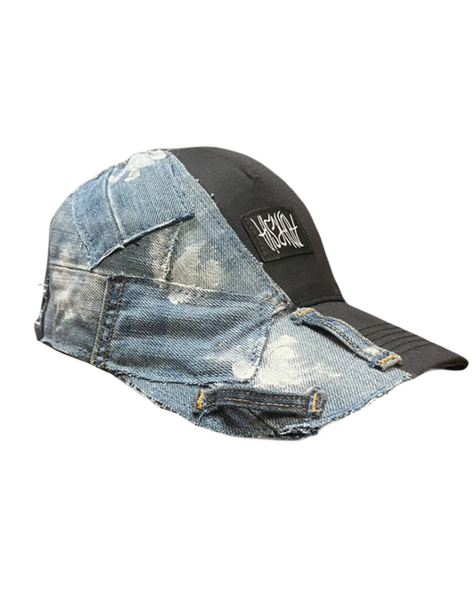 Half denim cap